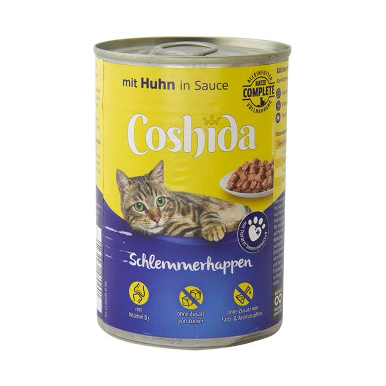 کنسرو غذای گربه کوشیدا با طعم مرغ Coshida Chicken وزن 415 گرم