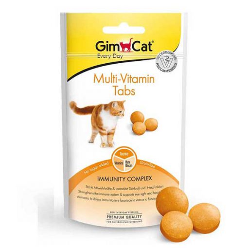 قرص مولتی ویتامین گربه جیم کت ۴۰ گرم