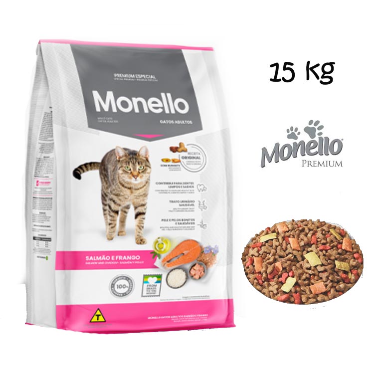 غذای خشک گربه بالغ مونلو میکس _ 15kg