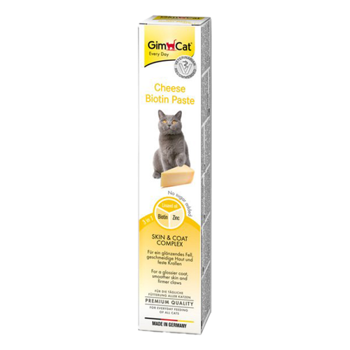 خمیر مالت گربه بیوتین جیم کت با طعم پنیر GimCat Cheese Biotin Paste وزن 50 گرم