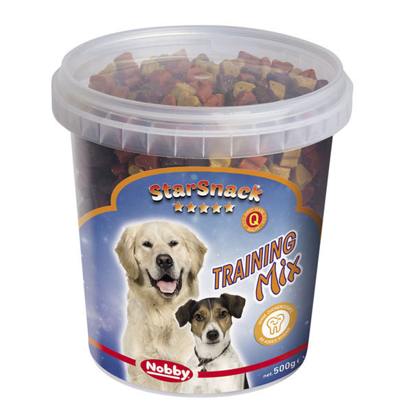 تشویقی نرم طرح قلب مخلوط نوبی – Nobby StarSnack Training Mix